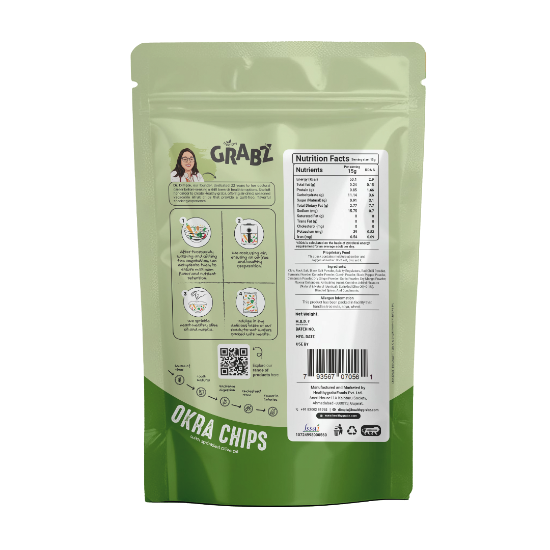 Healthy Grabz Okra Chips