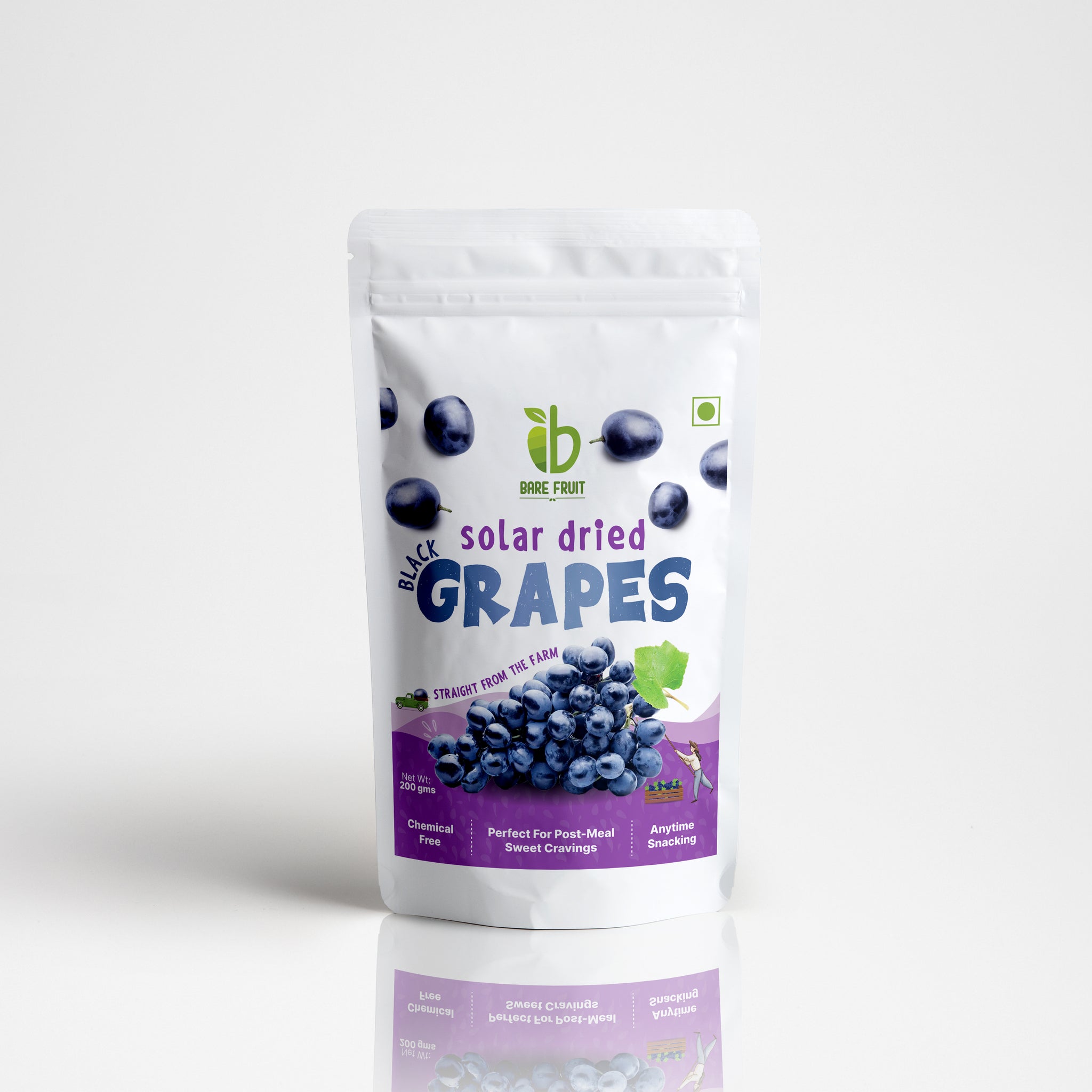 Bare Fruit Solar Dried Black Grapes