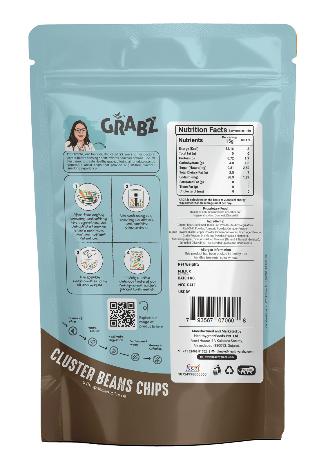 Healthy Grabz Clusterbeans Chips