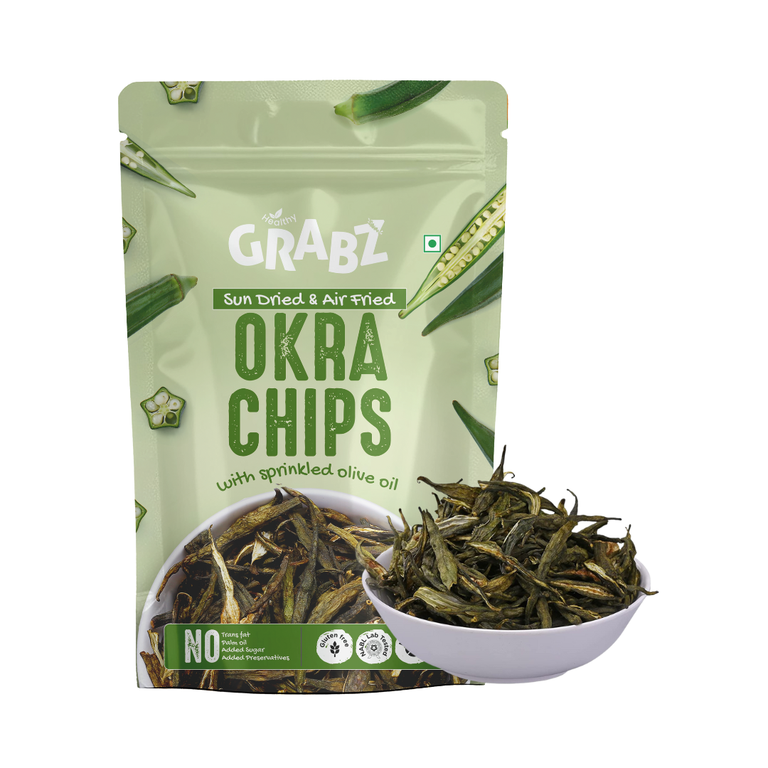 Healthy Grabz Okra Chips