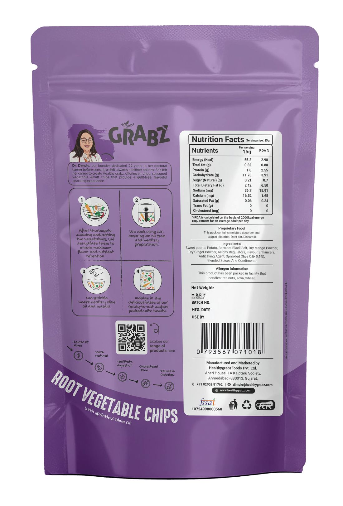 Healthy Grabz Root Vegetable Chips