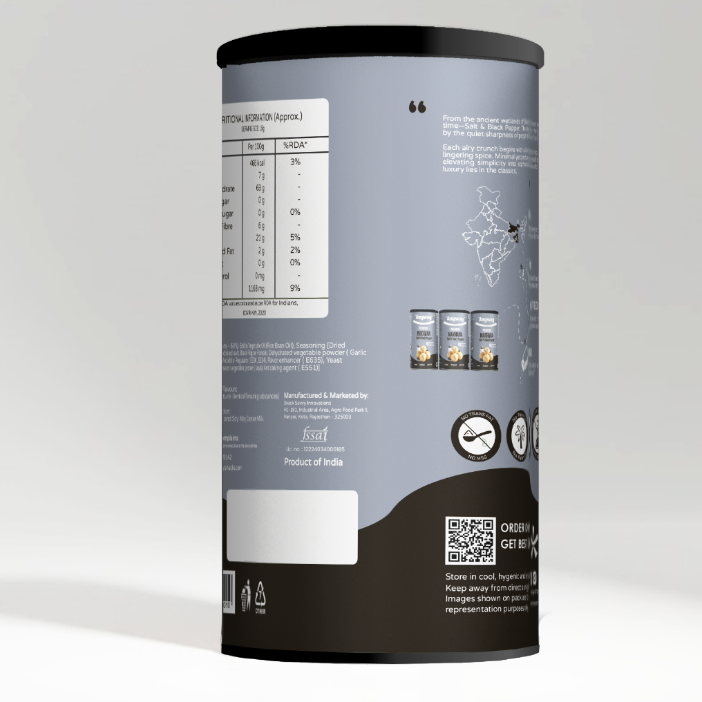 Makhana - Salt & Black Pepper